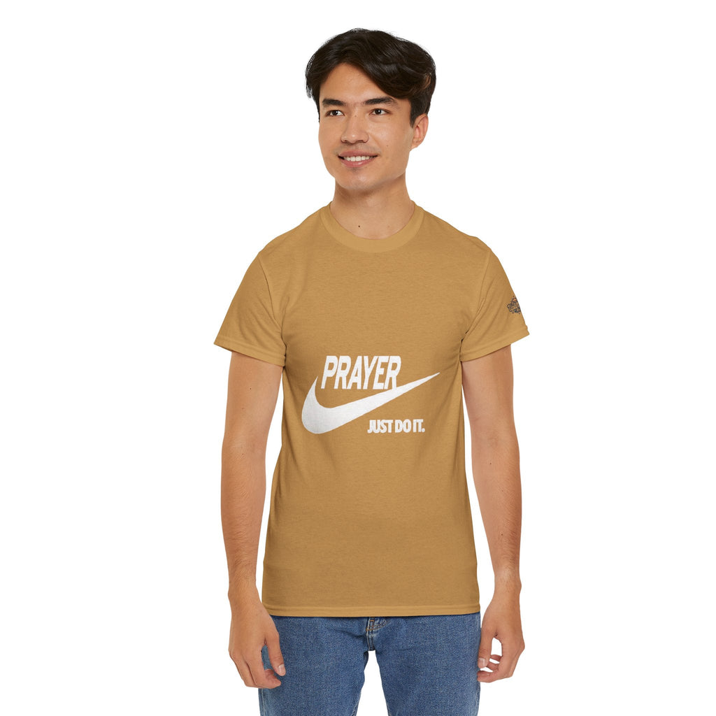 Prayer Just Do It T-shirt - Funny Christian Nike Parody T-shirt - Faith Gear Printify