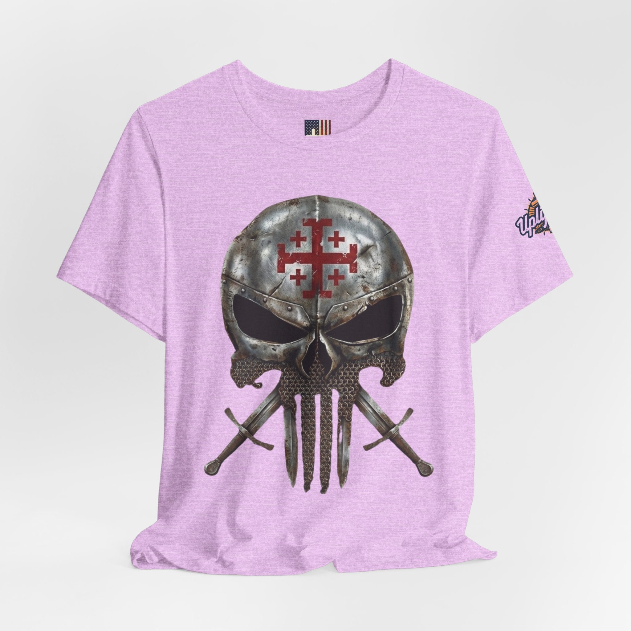 Crusader Knight Christian Skull T-shirt - Warrior Armor of God T-shirt Printify