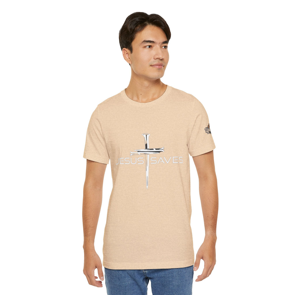 Copy of Jesus Saves T-shirt – 3 Nails Crucifix Cross Christian T-shirt for Redemption Faith & Bold Salvation Printify
