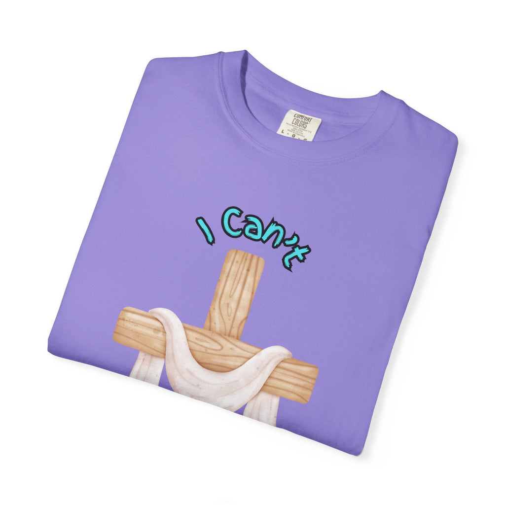 I Can’t, But I Know a Guy T-Shirt – Jesus Cross Christian Tee for Faithful Humor Printify