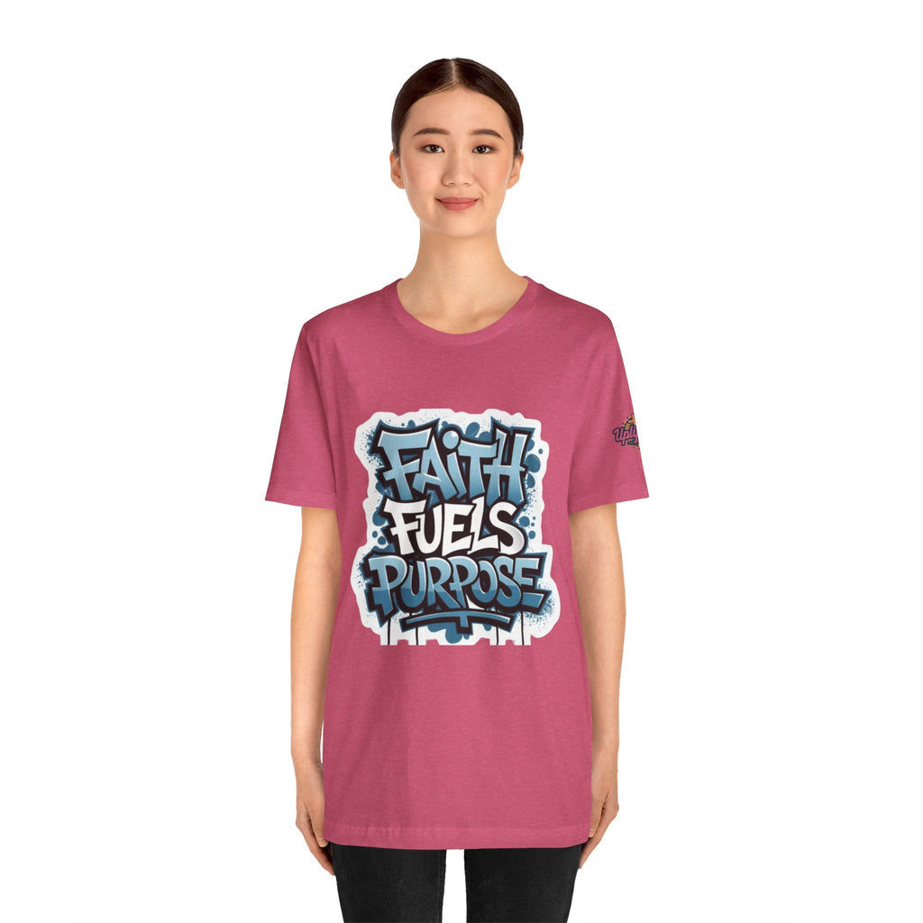 Faith Fuels Purpose T-shirt – Inspirational Christian T-shirt for Divine Drive & Unstoppable Belief Printify