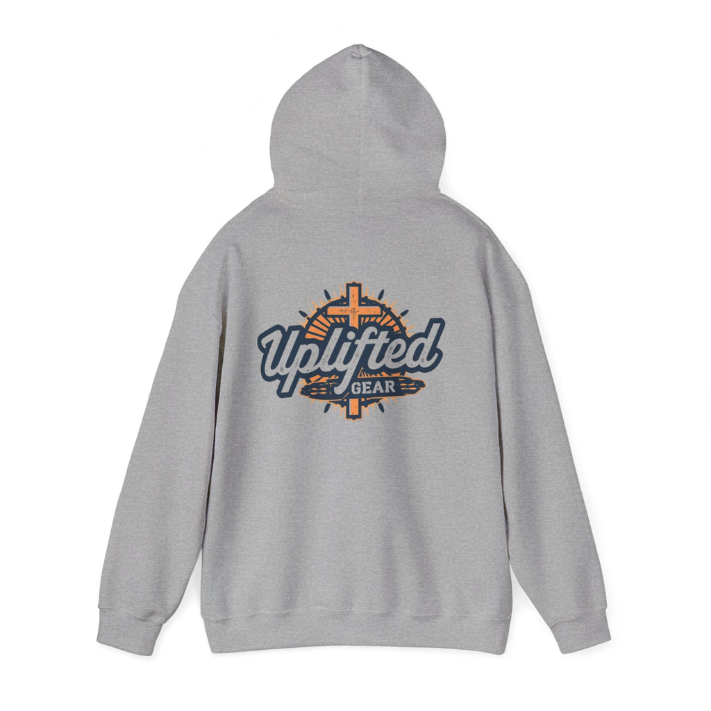 Uplifted Gear Christian Hoodie – Bold Logo Faith Hoodie for Inspired Living Printify