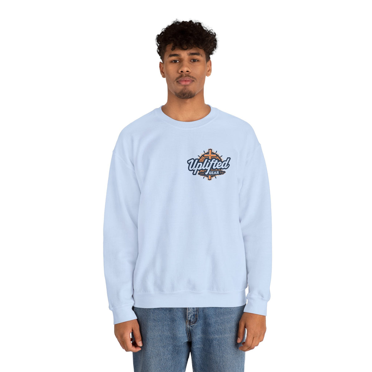 Religious Graphic Armor Of God Design - Unisex Heavy Blend™ Crewneck Sweatshirt Printify