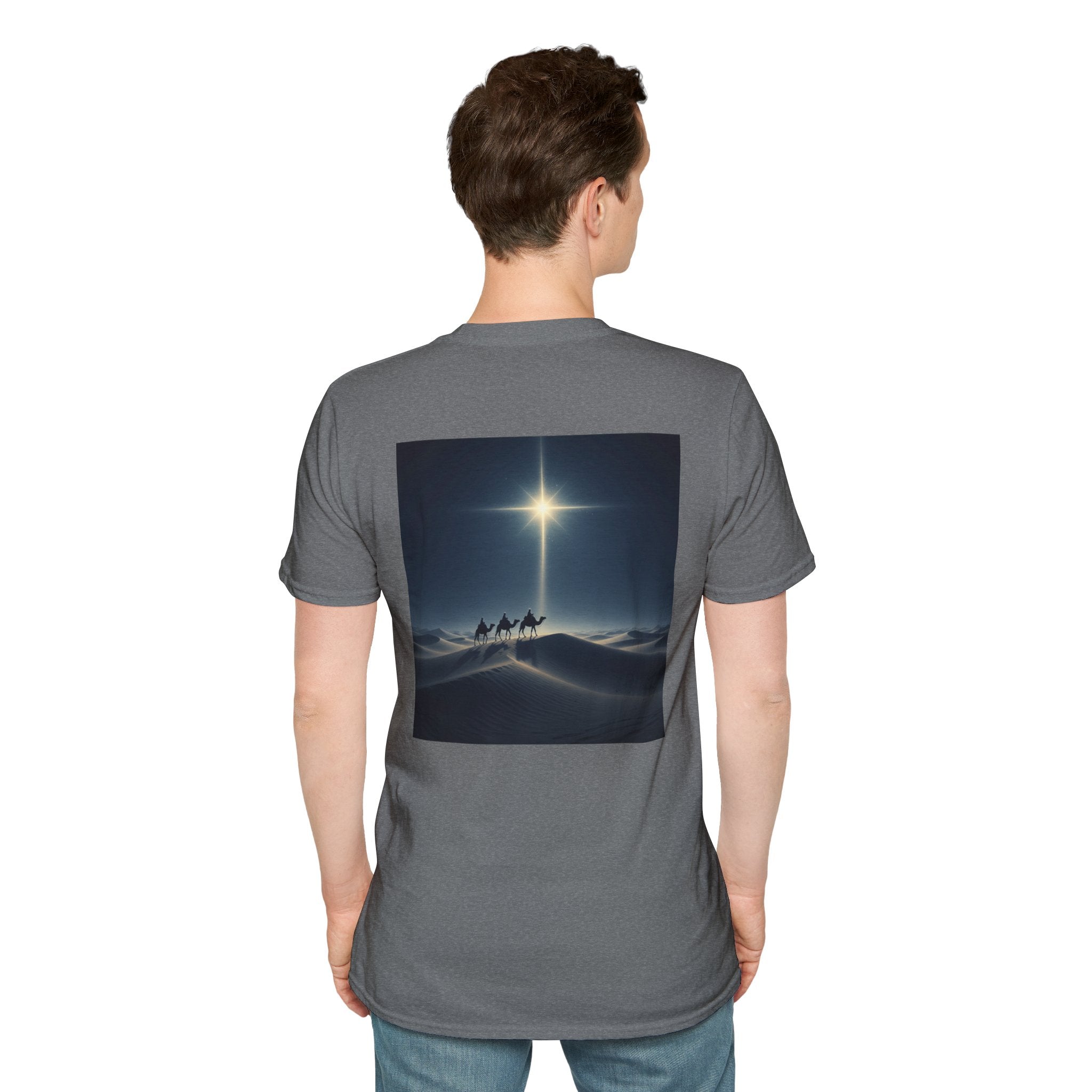 3 Wise Men T-shirt – Magi Camels Nativity Journey Christian Christmas T-shirt for Epiphany Faith & Holy Night Printify