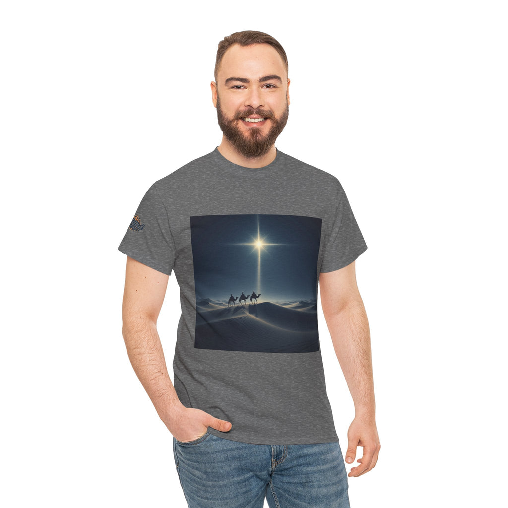 3 Wise Men T-shirt – Magi Camels Nativity Journey Christian Christmas T-shirt for Epiphany Faith & Holy Night Printify