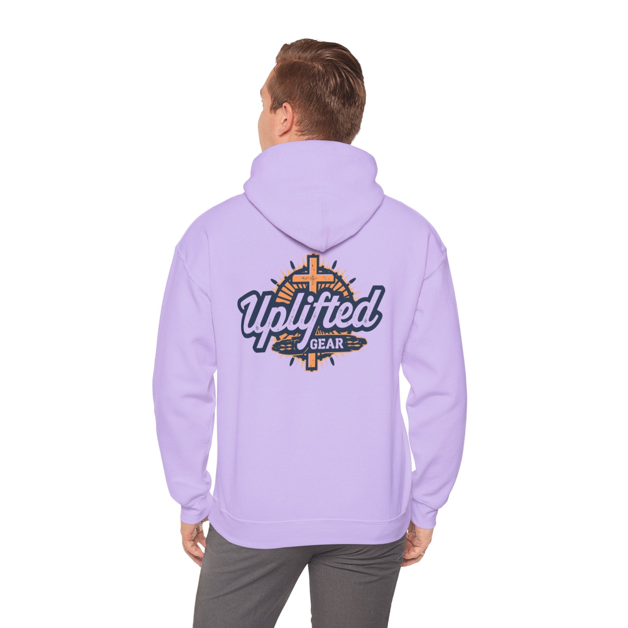 Uplifted Gear Christian Hoodie – Bold Logo Faith Hoodie for Inspired Living Printify