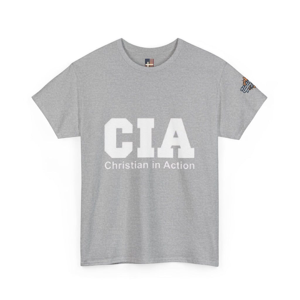 CIA Christian in Action T-shirt - Funny Faith Parody T-shirt - Mission Ready Apparel Printify