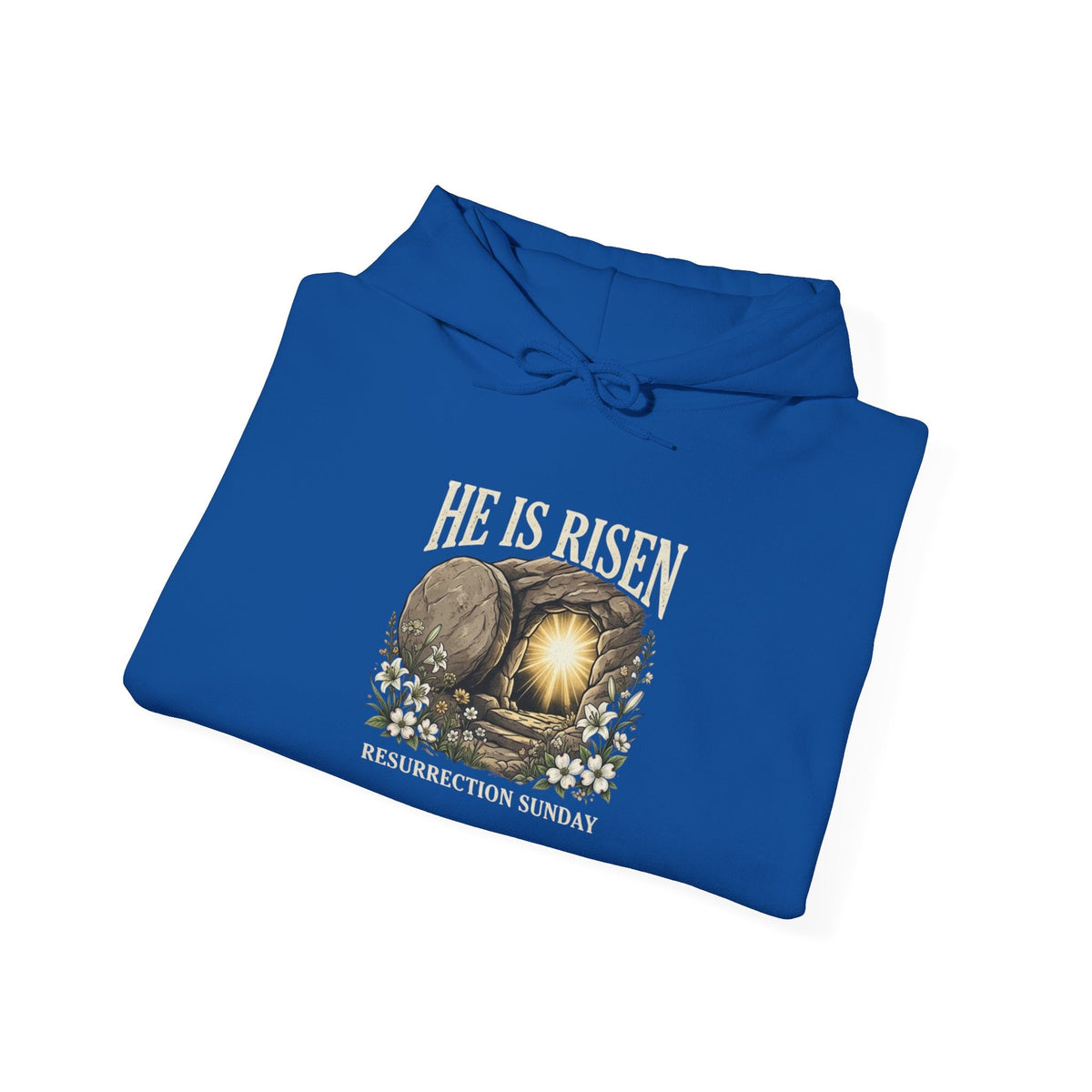 He Is Risen Hoodie — Jesus Christ Resurrection Easter Hoodie Printify