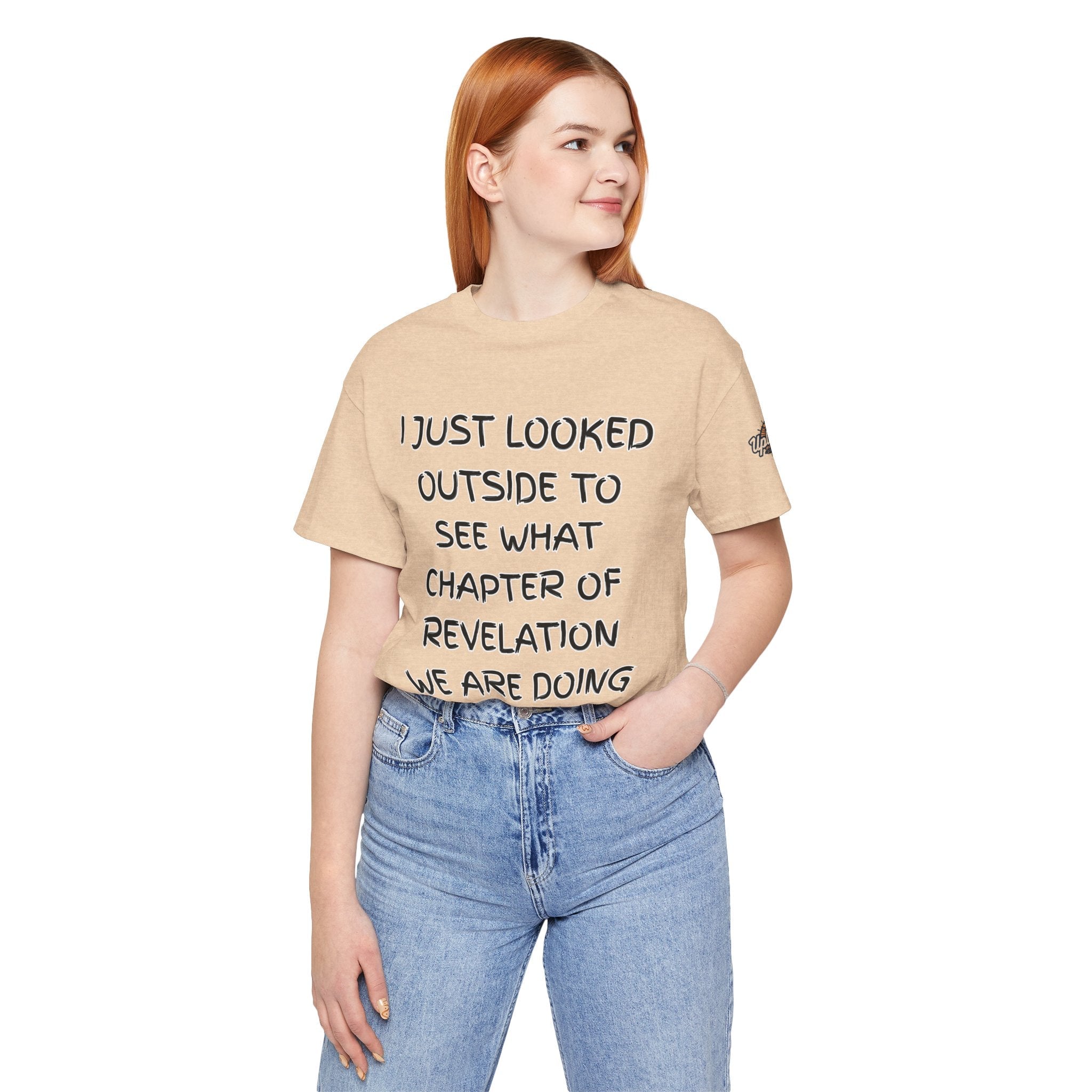 What Chapter of Revelation T-shirt – I Looked Outside My Window Christian T-shirt for End Times Humor & Faith Printify