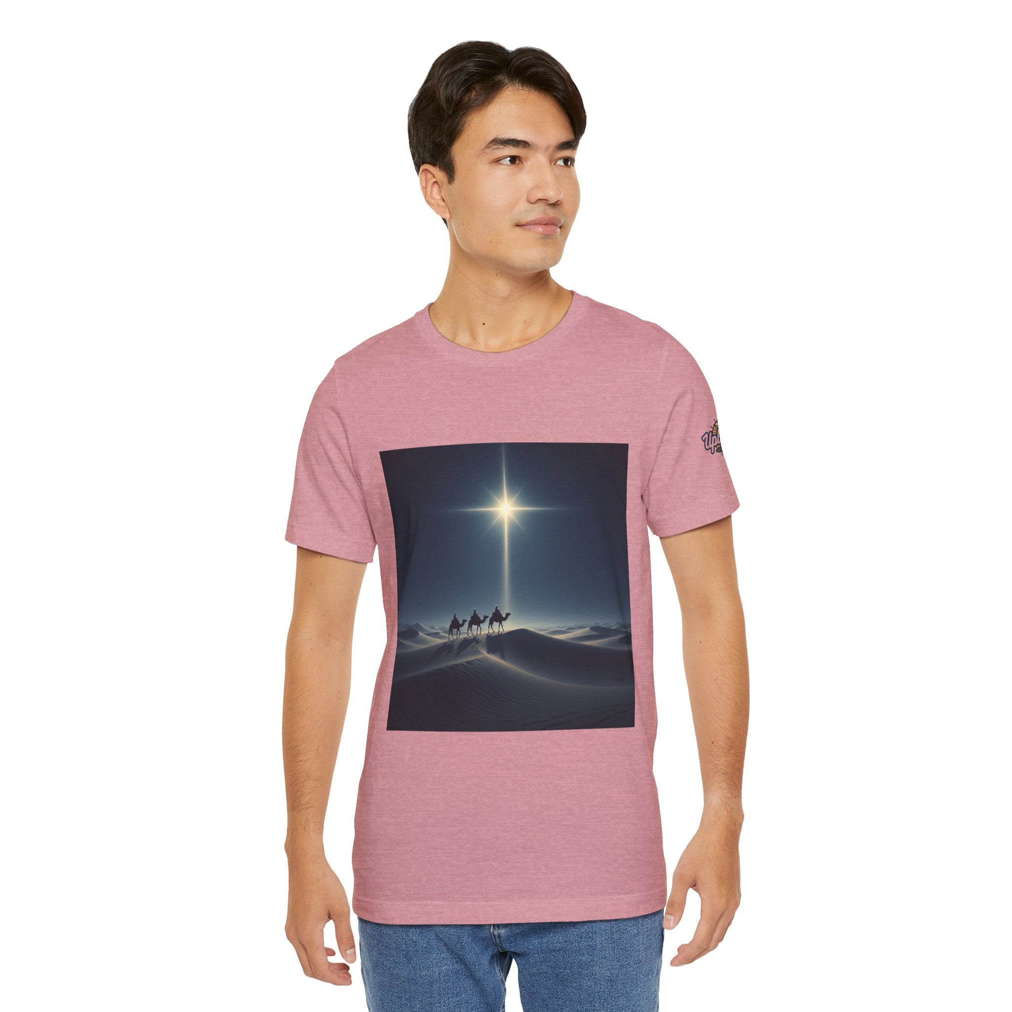 3 Wise Men T-shirt – Magi Camels Nativity Journey Christian Christmas T-shirt for Epiphany Faith & Holy Night Printify