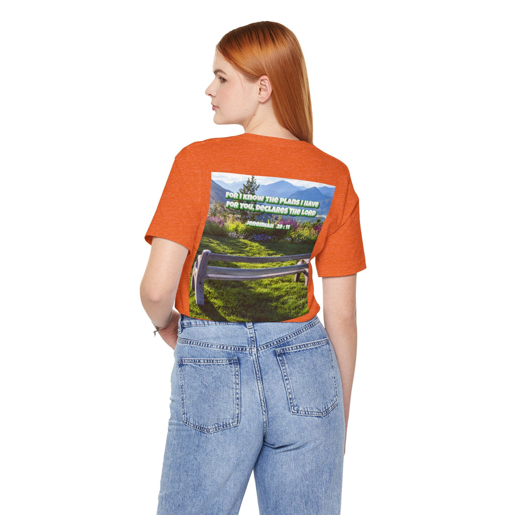 Bible Verse Unisex Tee - Jeremiah 29 : 11 Printify