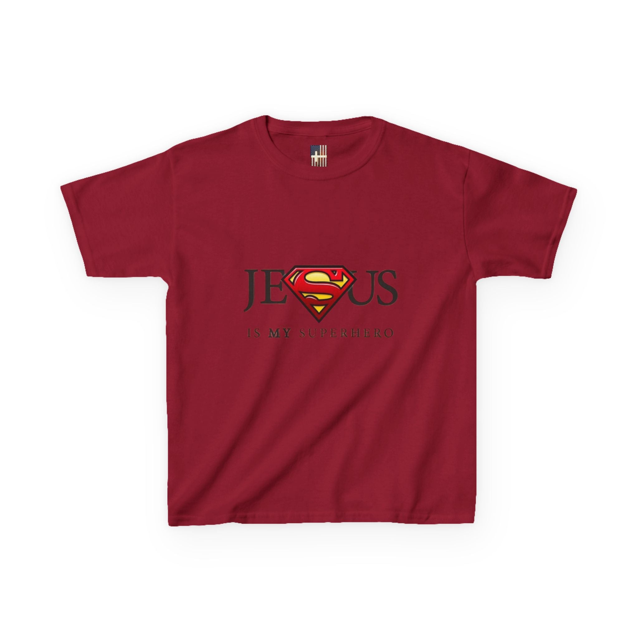 Jesus Is My Superhero T-Shirt — Faith-Based Superman-Inspired Tee Printify