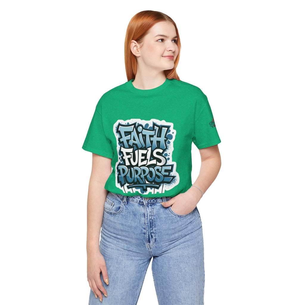 Faith Fuels Purpose T-shirt – Inspirational Christian T-shirt for Divine Drive & Unstoppable Belief Printify