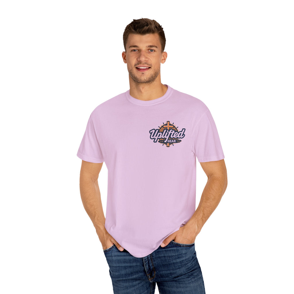 Religious Graphic Tee with Armor Of God Design - Unisex Garment-Dyed T-shirt Printify