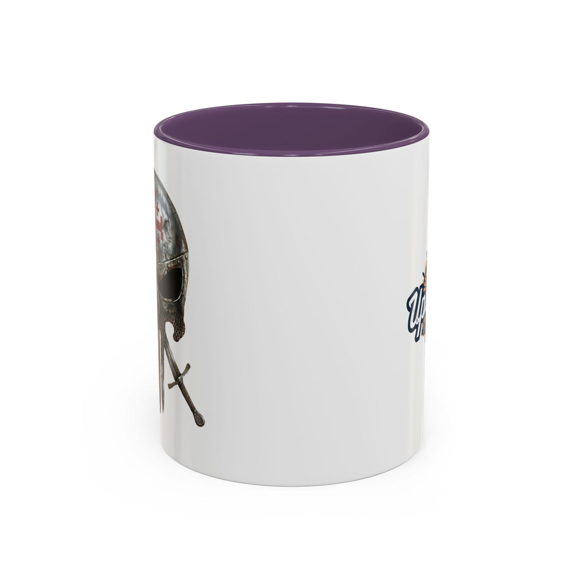 Crusader Knight Coffee Mug — 'Armor of God' Christian Skull 11/15oz Accent Mug Printify