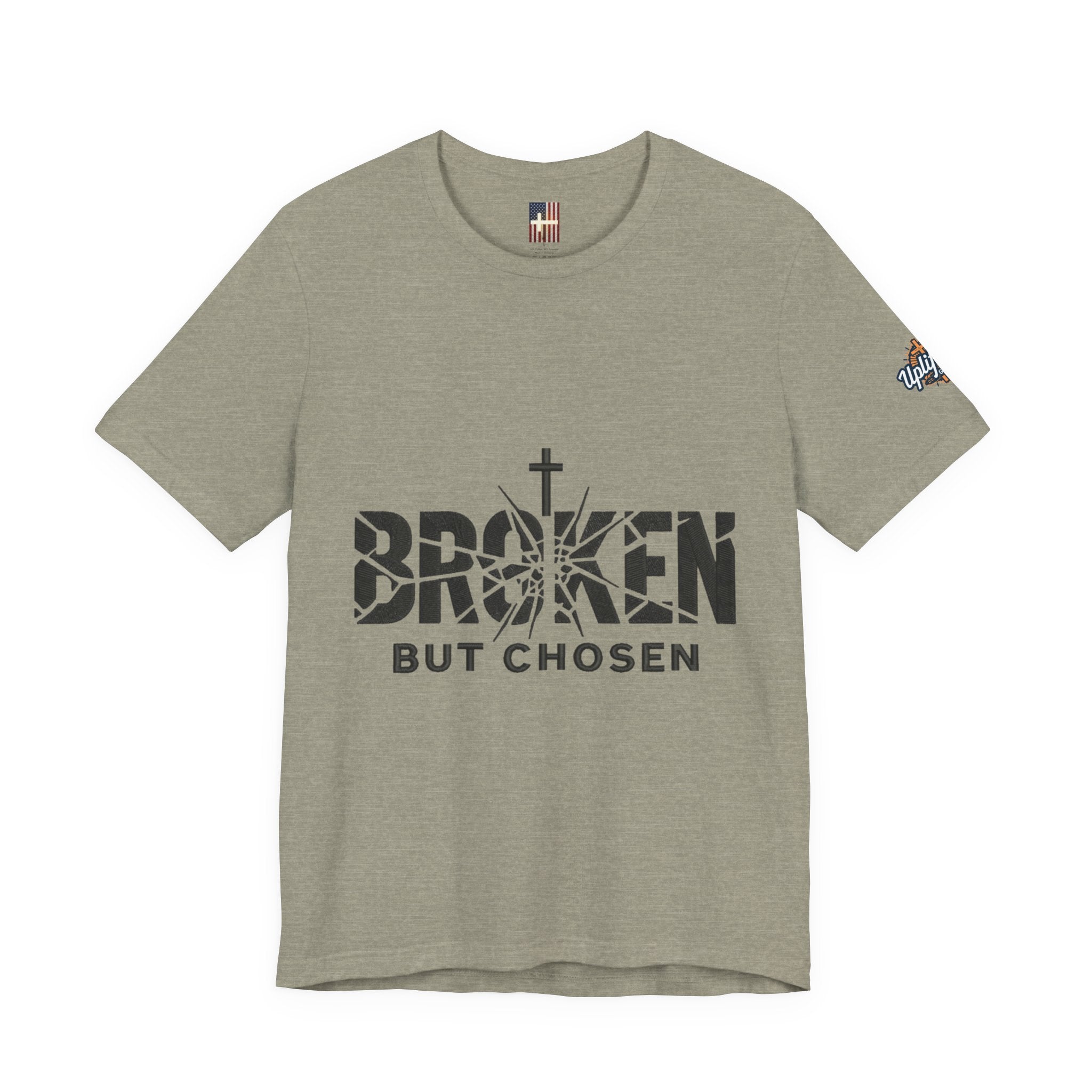 Broken But Chosen T-Shirt — Inspirational Faith Graphic Tee Printify