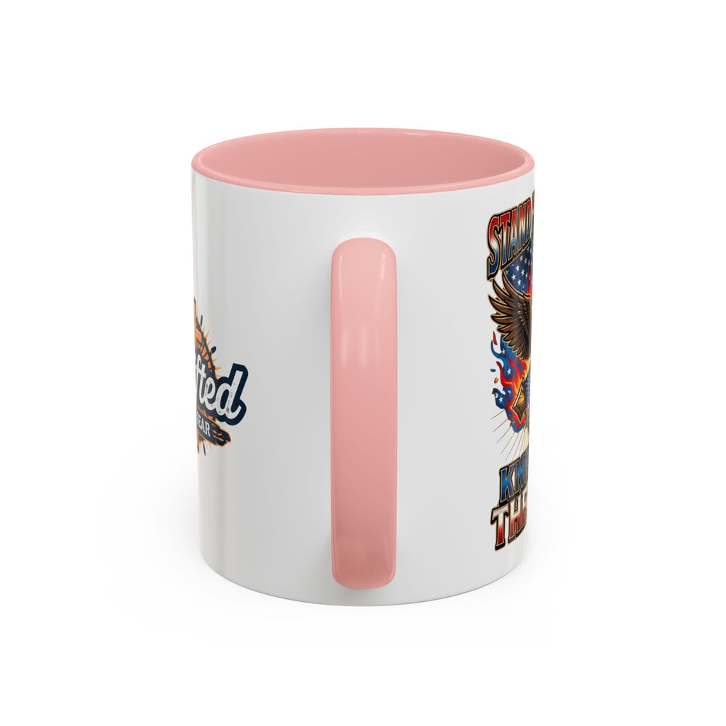 Patriotic Eagle Coffee Mug — "Stand for the Flag, Kneel for the Cross" (11/15oz) Printify