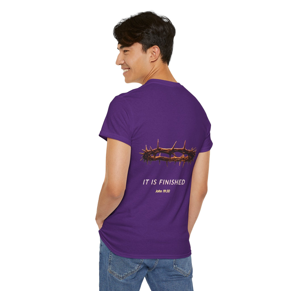 It Is Finished Crown of Thorns Tee — Christian John 19:30 Faith Shirt Printify