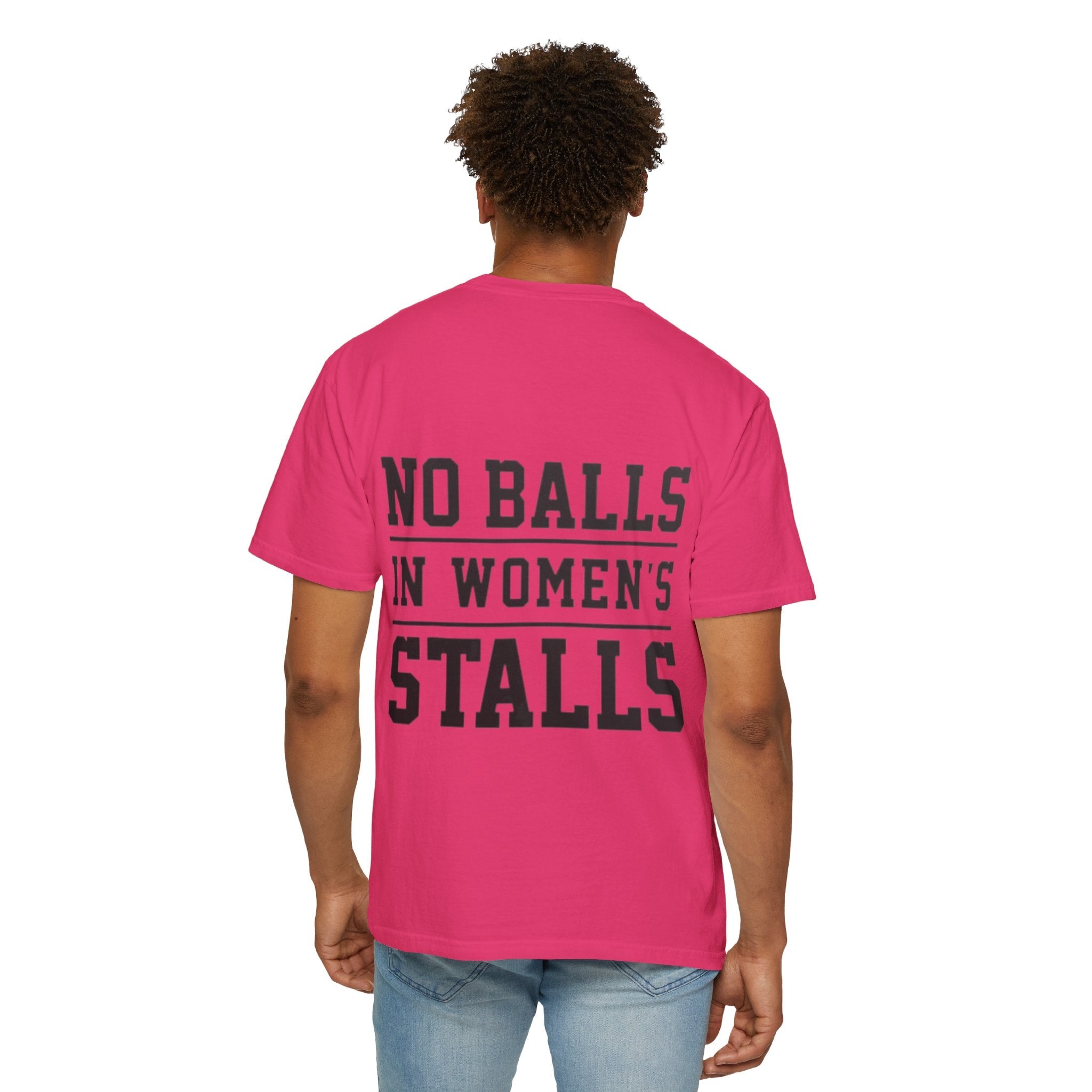 No Balls in Women’s Stalls Graphic Tee — Uplifted Sports Vibe T-Shirt Printify