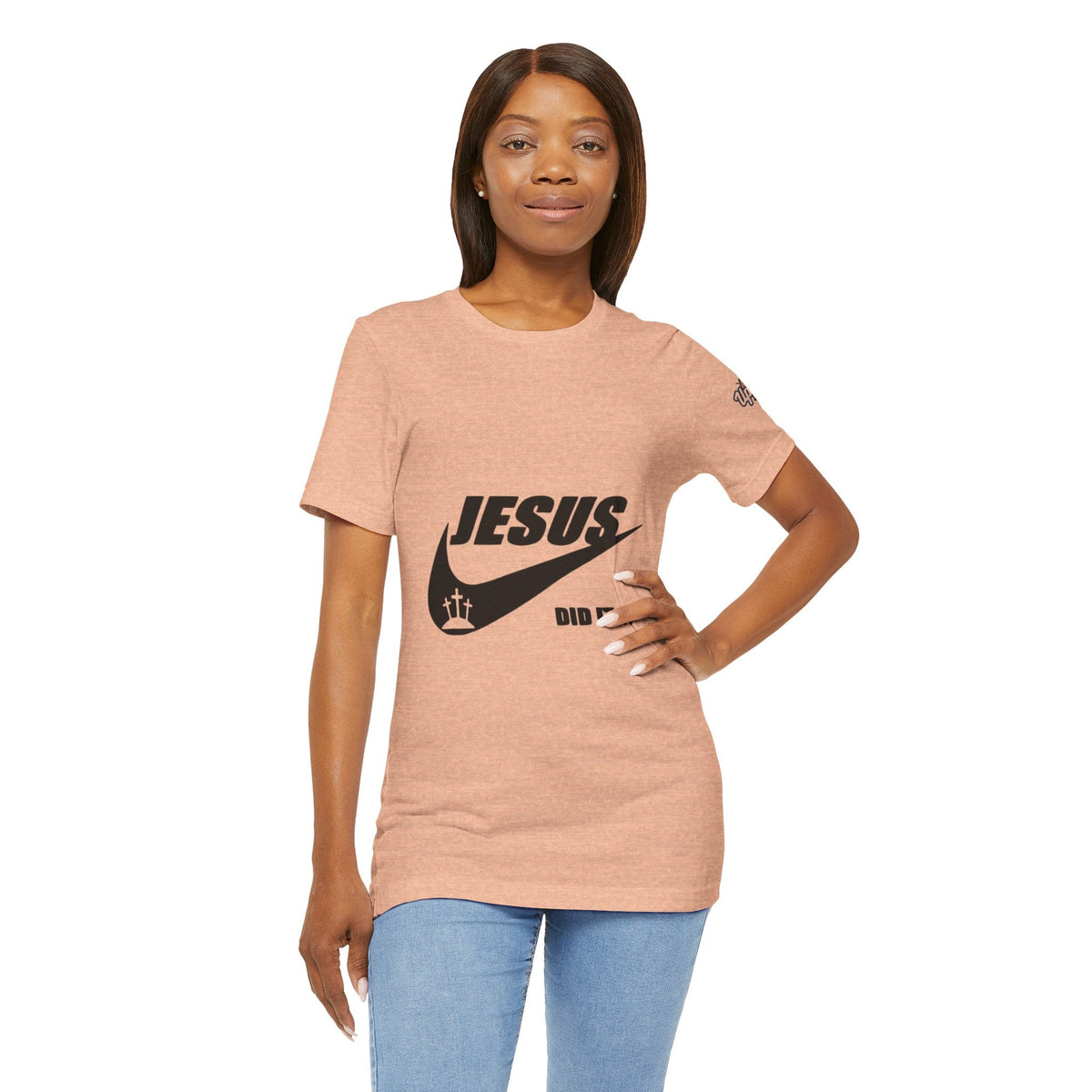 Jesus Did It T-shirt - Funny Christian Parody T-shirt - Faith & Victory Apparel Printify