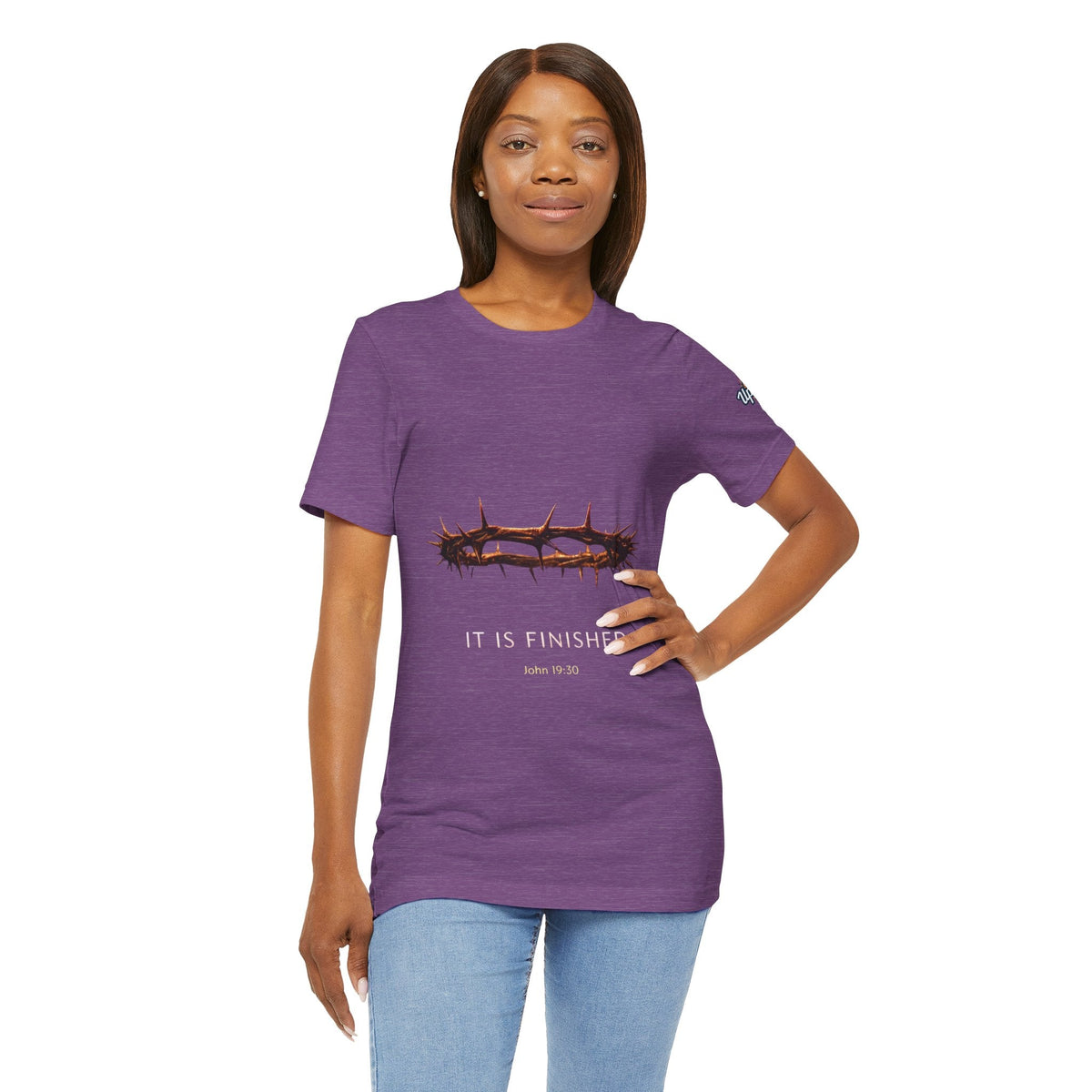 It Is Finished Crown of Thorns Tee — Christian John 19:30 Faith Shirt Printify