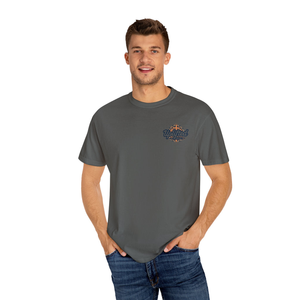 Bible Verse Unisex Garment-Dyed T-shirt - Isaiah 41 : 10 Printify