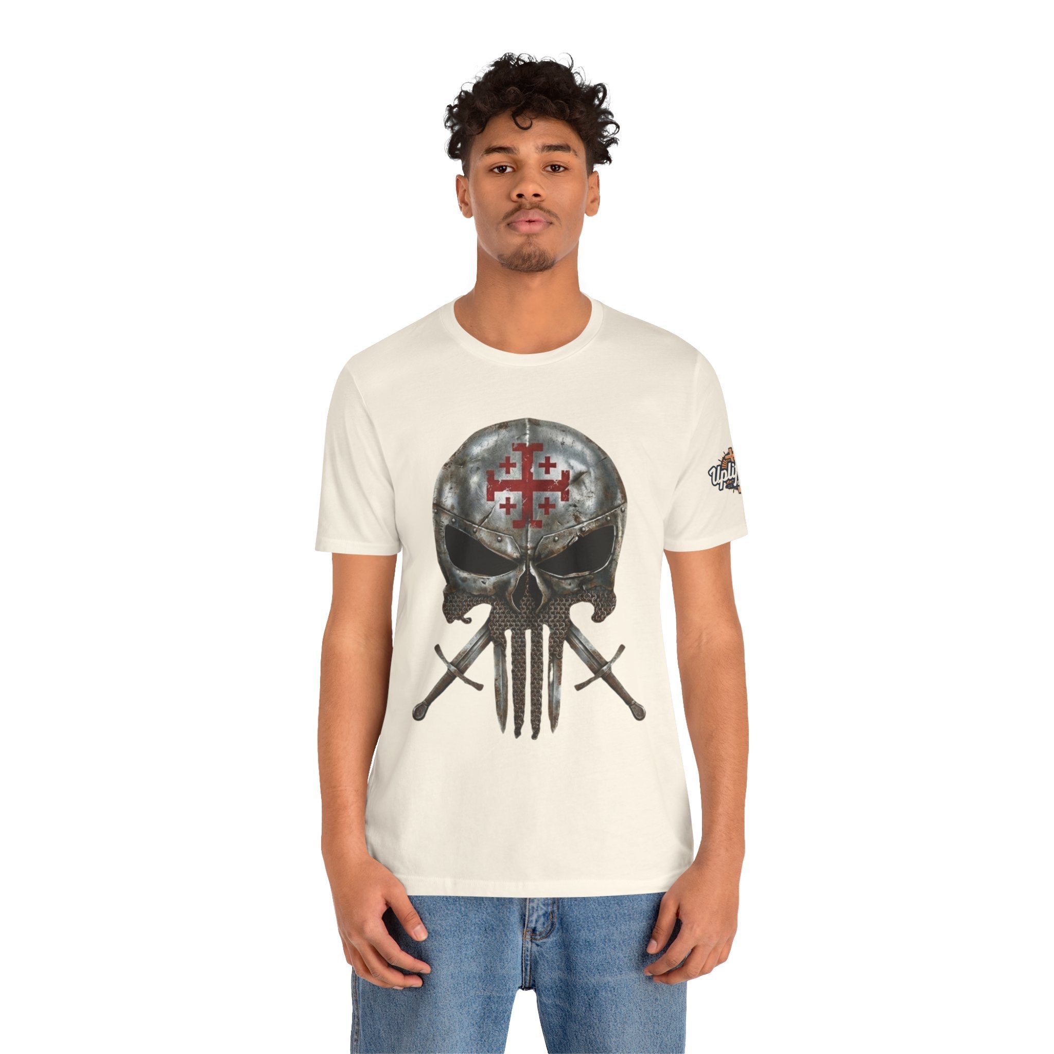 Crusader Knight Christian Skull T-shirt - Warrior Armor of God T-shirt Printify