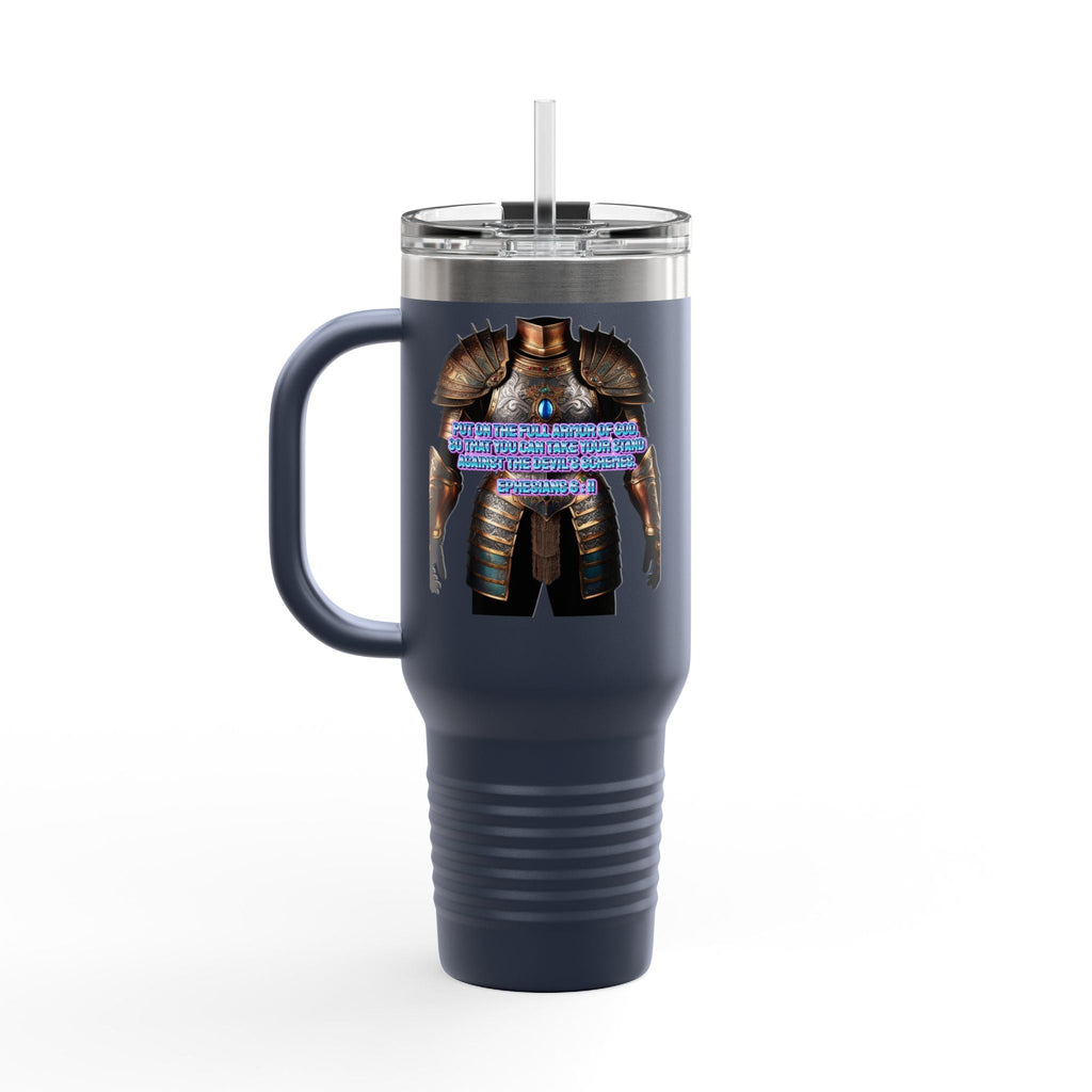 Religious Graphic Armor Of God Design - Insulated Travel Mug, 40oz Printify