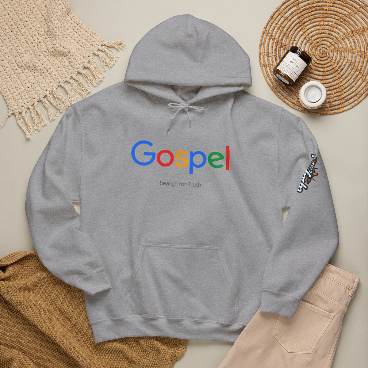 Gospel Hoodie — "Search for Truth" Christian Faith Pullover Printify