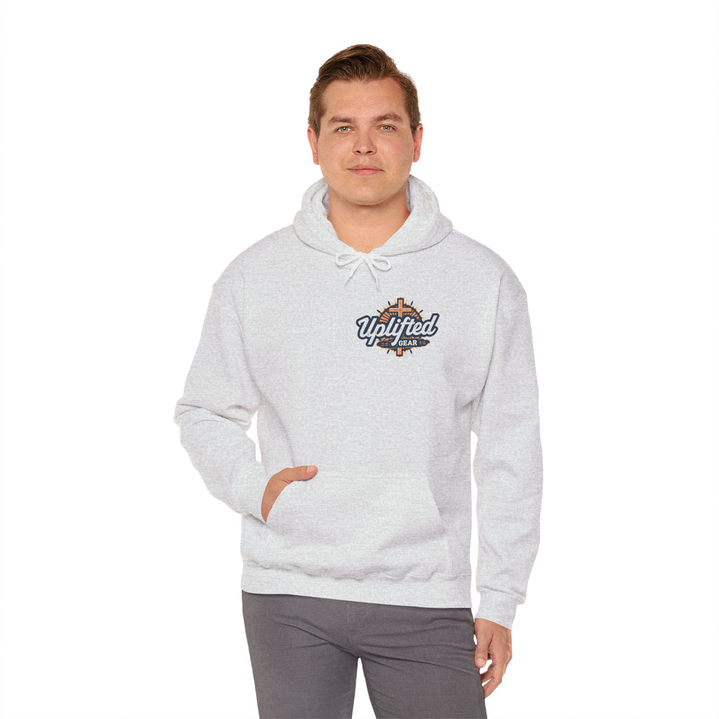 Walk by Faith, Not by Sight Hoodie – Moonlit Footprints Christian Hoodie for Cozy Nights Printify