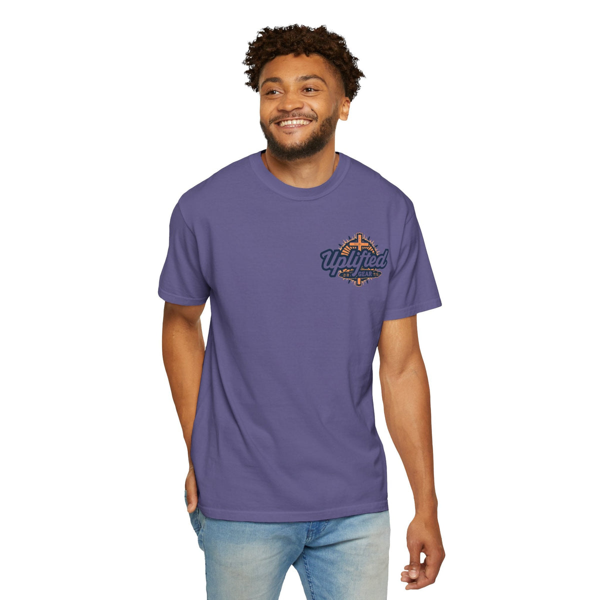 Jesus is King T-Shirt – Bold Christian Faith Tee with Crown & Cross for Eternal Reign Printify