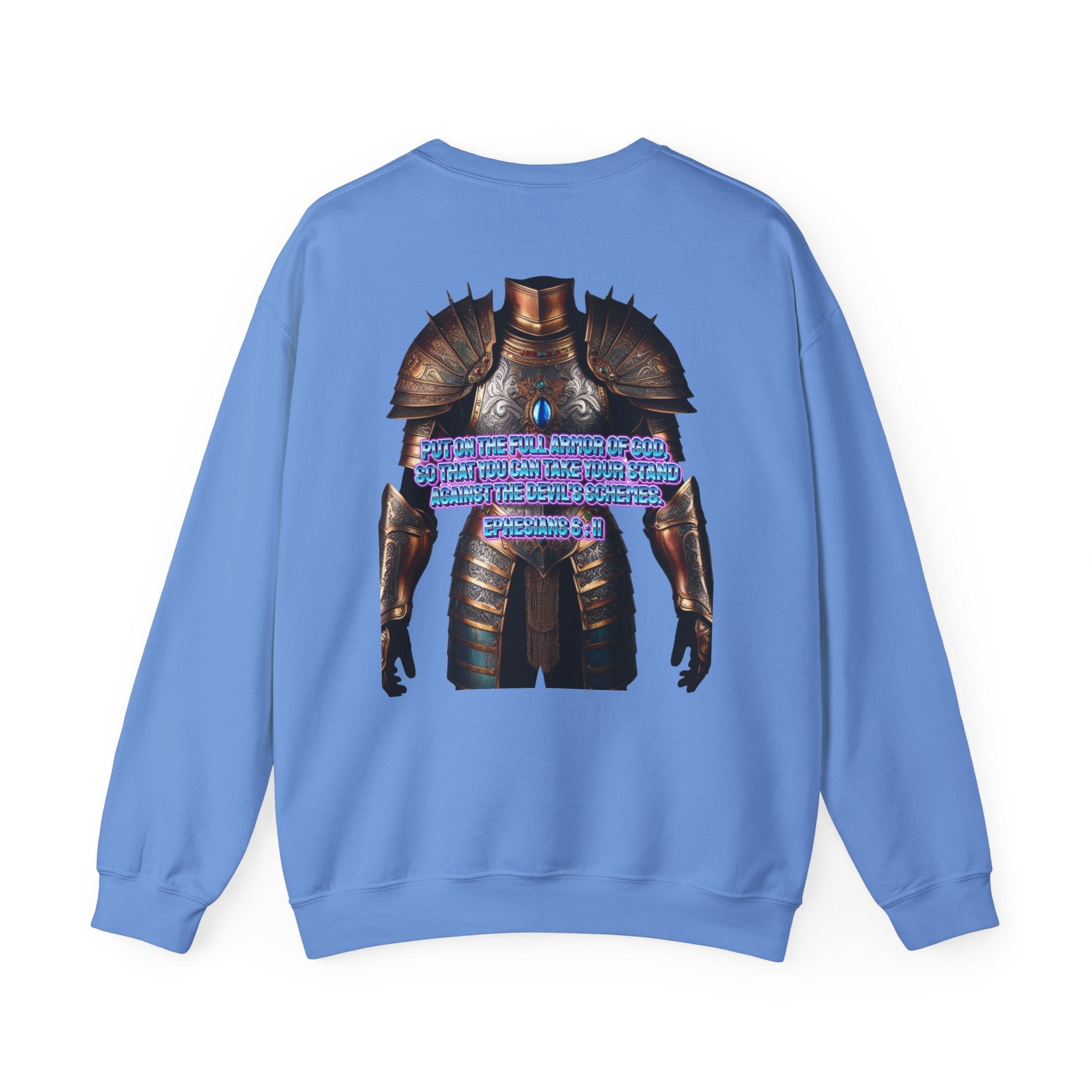 Religious Graphic Armor Of God Design - Unisex Heavy Blend™ Crewneck Sweatshirt Printify