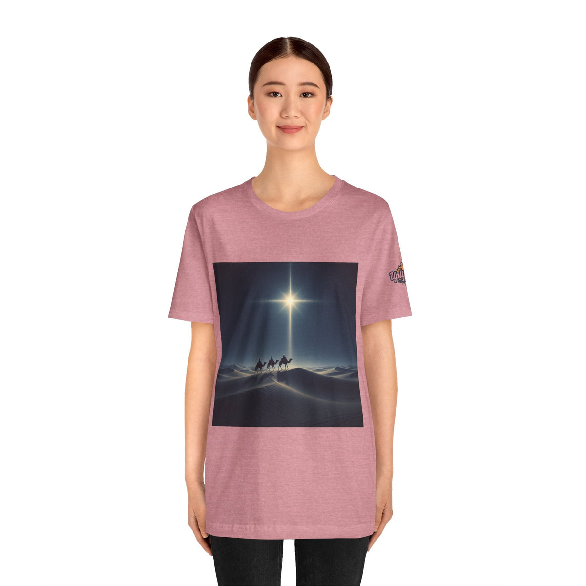 3 Wise Men T-shirt – Magi Camels Nativity Journey Christian Christmas T-shirt for Epiphany Faith & Holy Night Printify