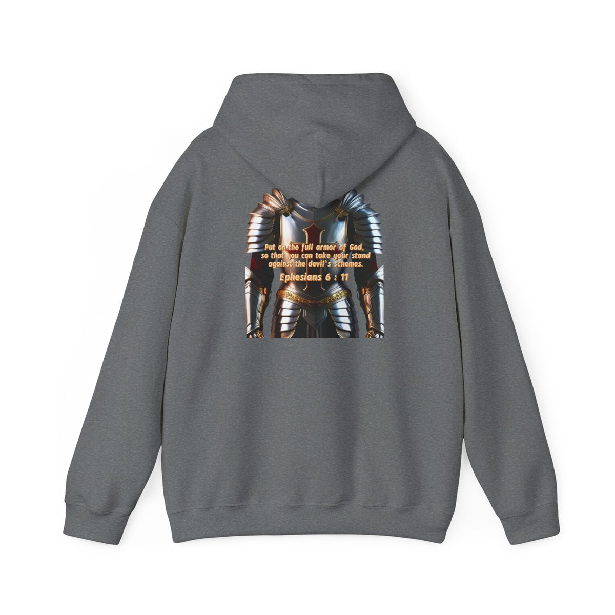Religious Graphic Armor Of God Design - Unisex Heavy Blend™ Hooded Sweatshirt Printify