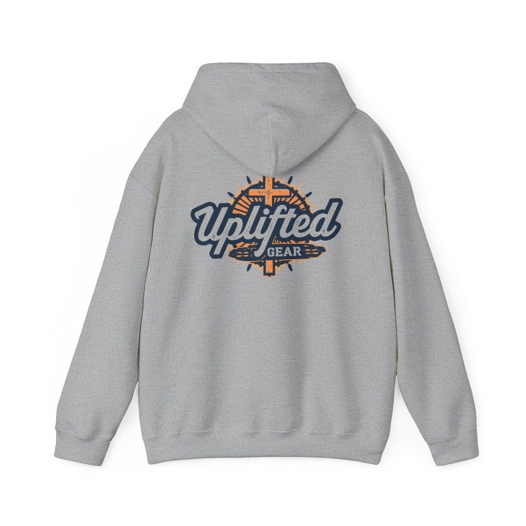 Uplifted Gear Christian Hoodie – Bold Logo Faith Hoodie for Inspired Living Printify