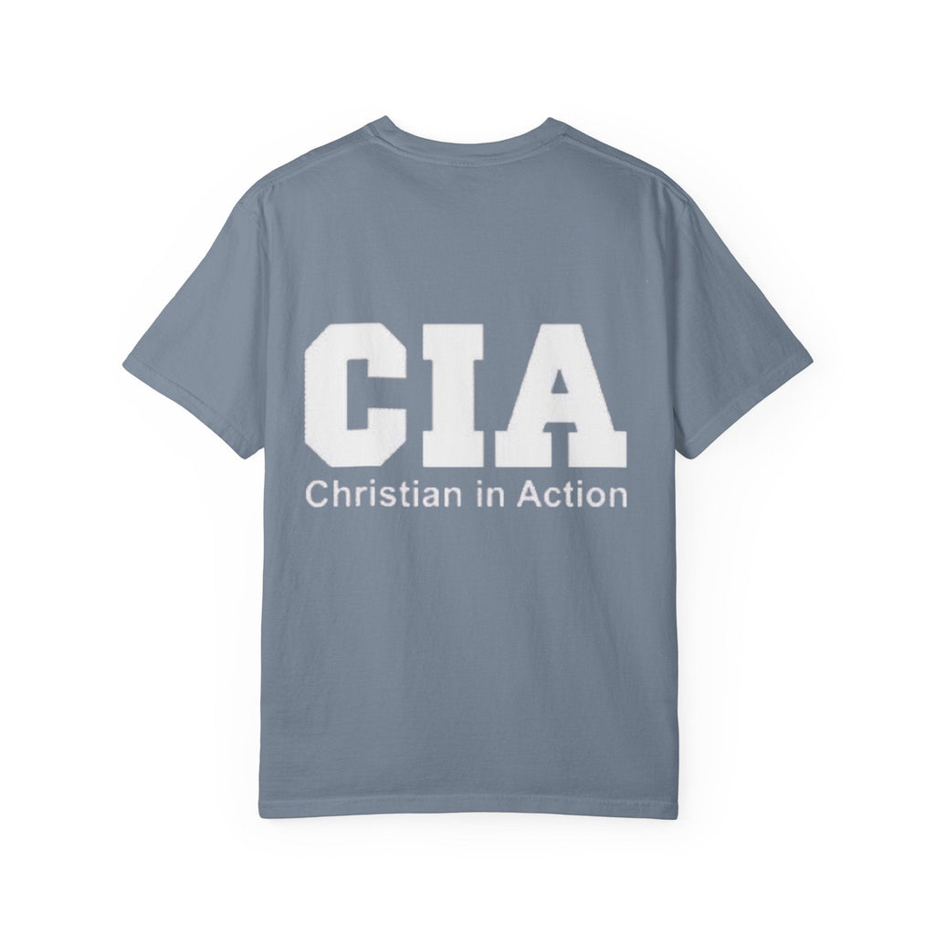 CIA Christian in Action T-shirt - Funny Faith Parody T-shirt - Mission Ready Apparel Printify