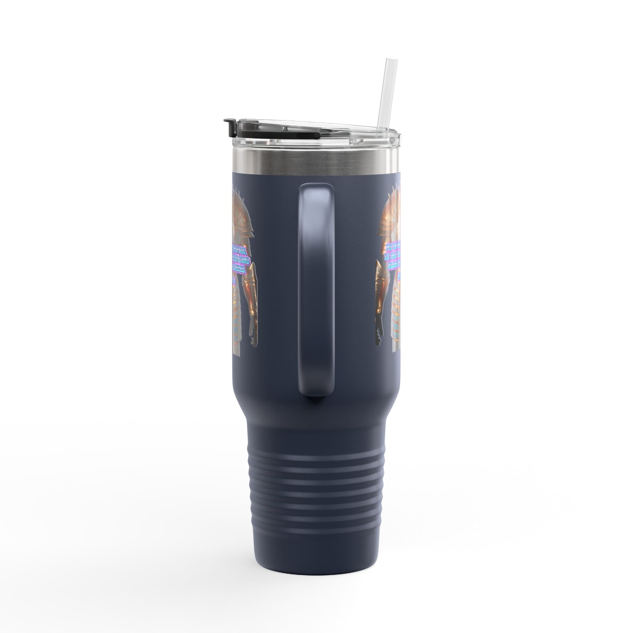 Religious Graphic Armor Of God Design - Insulated Travel Mug, 40oz Printify