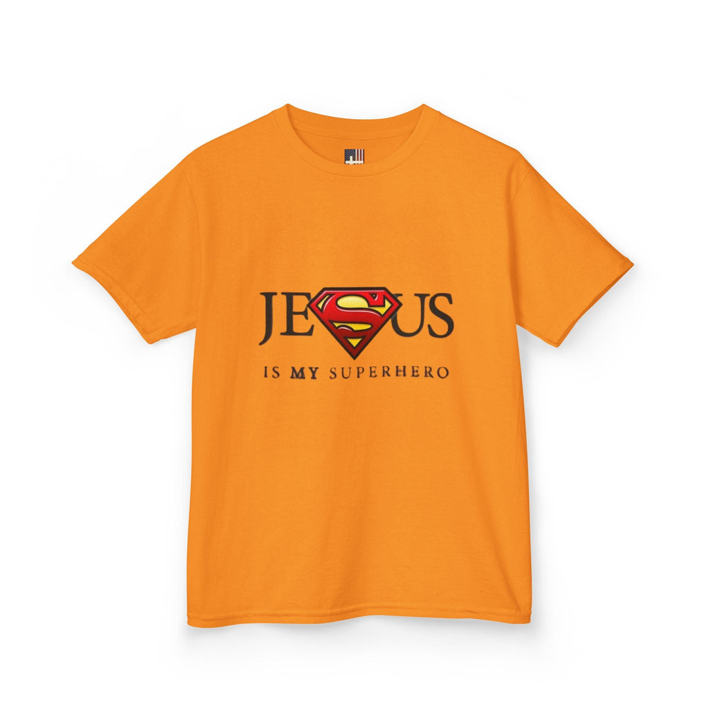 Jesus Is My Superhero T-Shirt — Faith-Based Superman-Inspired Tee Printify