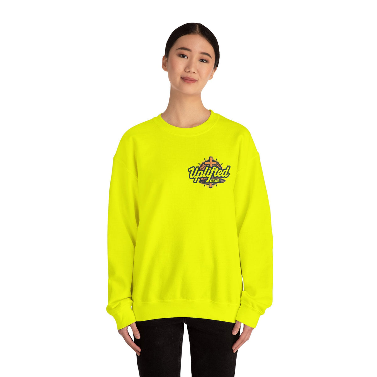 I Can’t, But I Know a Guy Sweatshirt – Jesus Cross Christian Sweatshirt for Cozy Faith Printify