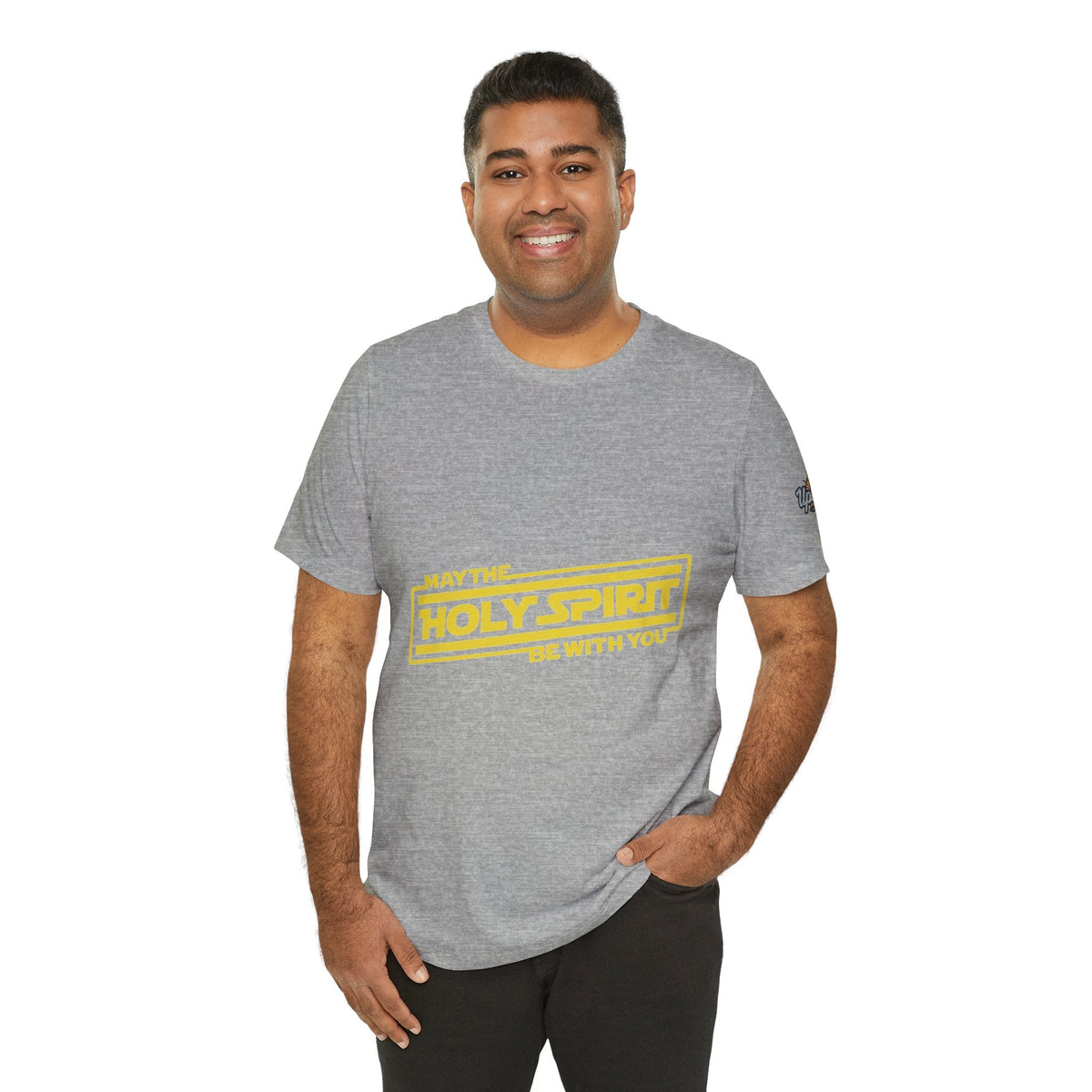 May the Holy Spirit Be With You T-shirt - Christian Star Wars Parody T-shirt Printify