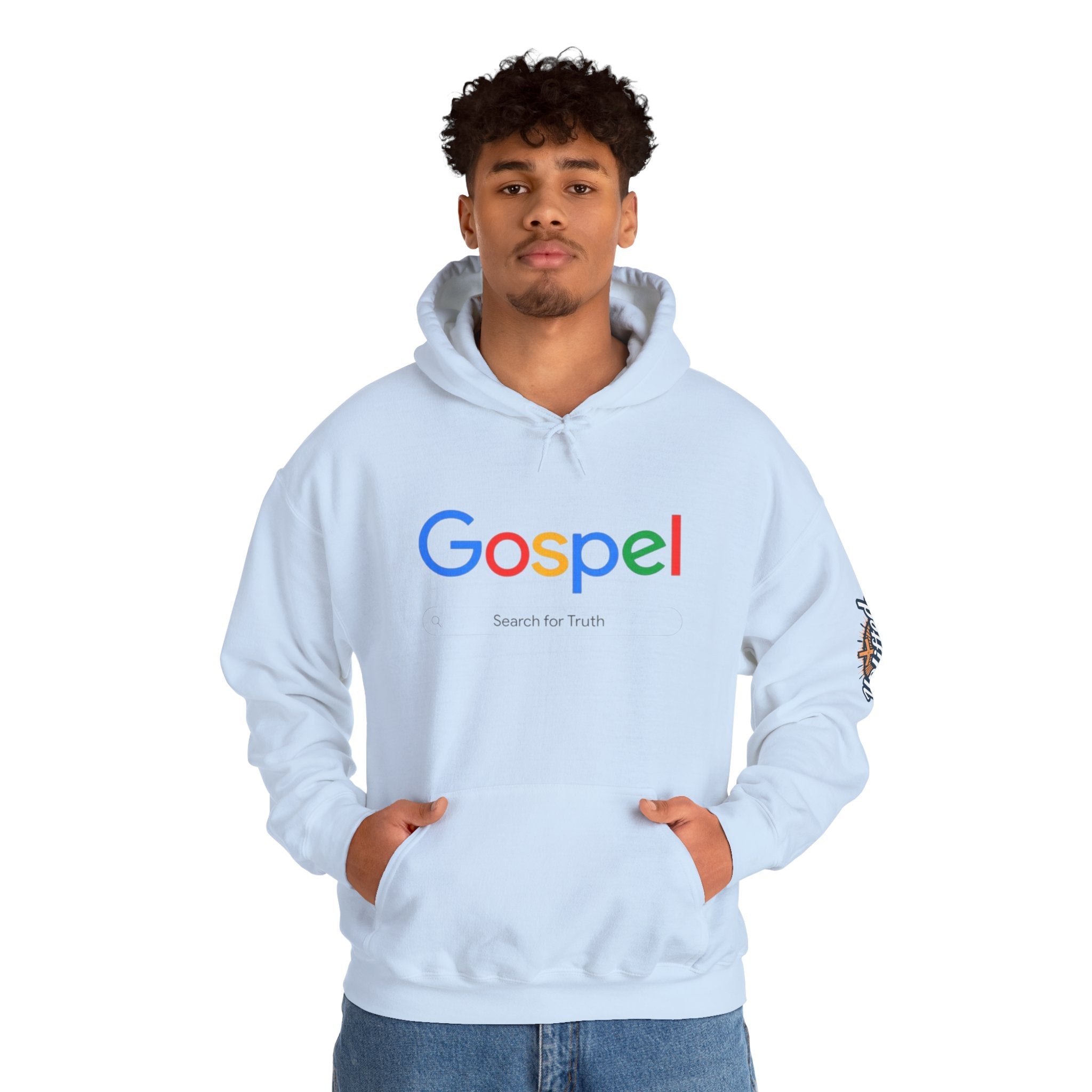 Gospel Hoodie — "Search for Truth" Christian Faith Pullover Printify