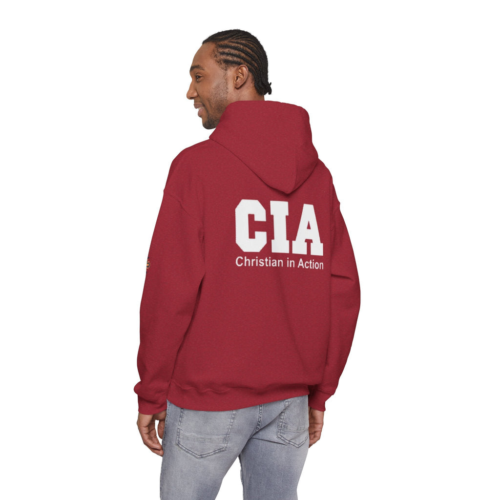CIA Christian in Action Hoodie - Funny Faith Parody Hoodie - Mission Ready Apparel Printify