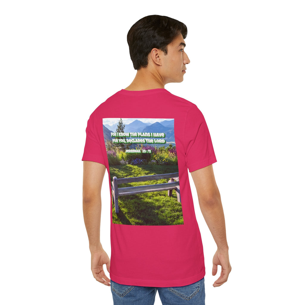 Bible Verse Unisex Tee - Jeremiah 29 : 11 Printify
