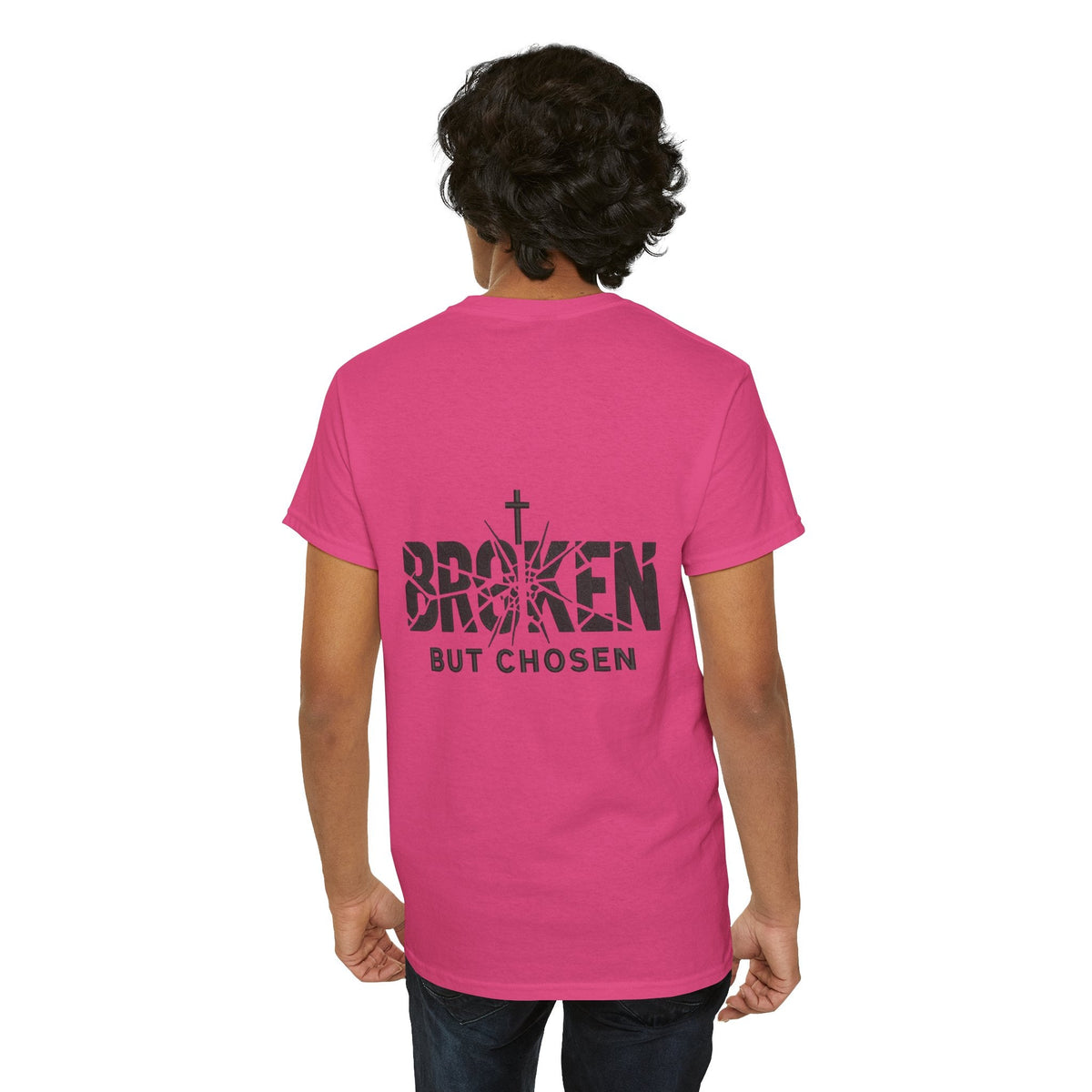 Broken But Chosen T-Shirt — Inspirational Faith Graphic Tee Printify