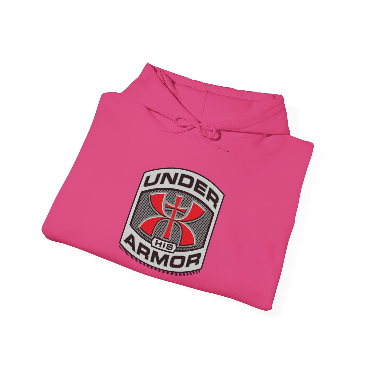 Under Armor Logo Hoodie — Black Athletic Pullover Printify