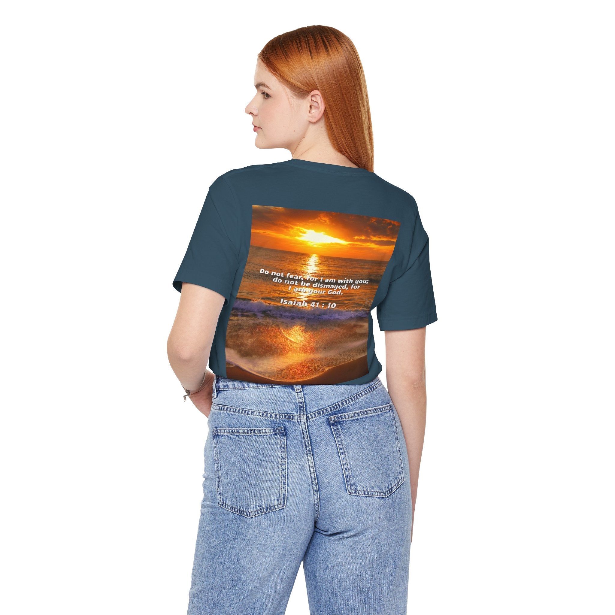 Bible Verse Unisex - Isaiah 41 : 10 Jersey Short Sleeve Tee Printify
