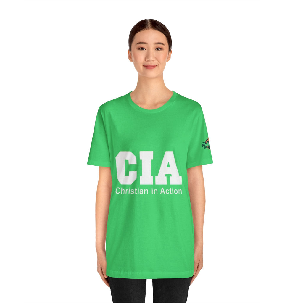 CIA Christian in Action T-shirt - Funny Faith Parody T-shirt - Mission Ready Apparel Printify