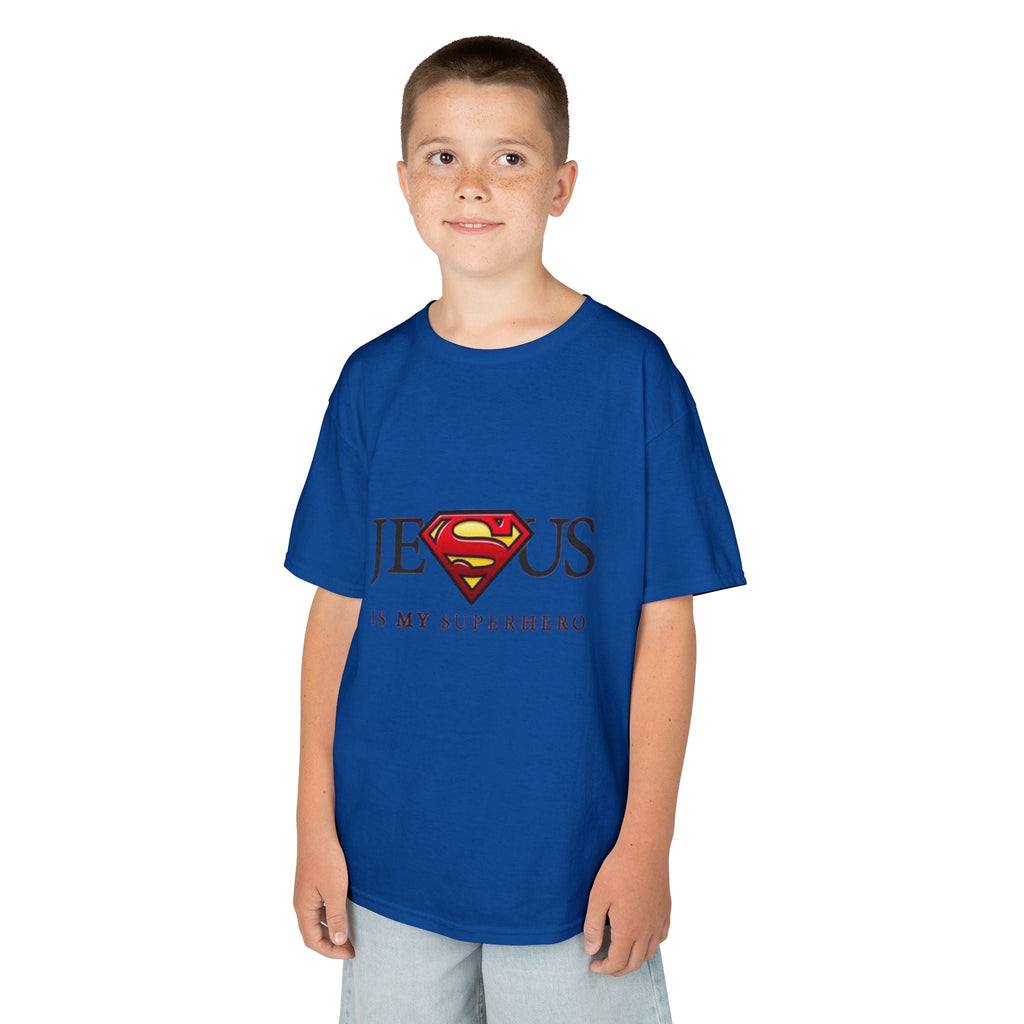 Jesus Is My Superhero T-Shirt — Faith-Based Superman-Inspired Tee Printify