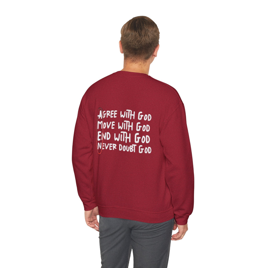 AMEN Acronym Sweatshirt – Always Agree with God Move with God End with God Never Doubt God Christian Hoodie for Unwavering Faith Printify