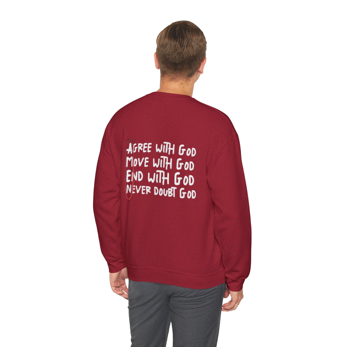 AMEN Acronym Sweatshirt – Always Agree with God Move with God End with God Never Doubt God Christian Hoodie for Unwavering Faith Printify